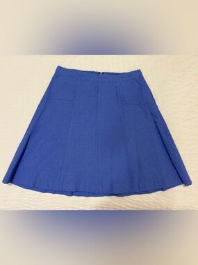 Harve Benard A-Line Skirt in Cobalt Blue